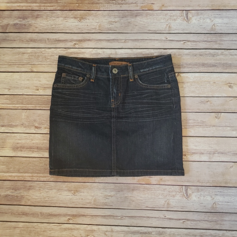 Arden B Dark Wash Denim Skirt